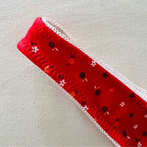 La Hana Swim Emilia Bikini Bottom in Red Floral - Lahana - Picture 9 of 16